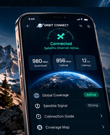 App interface connecting directly to Starlink